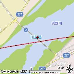 川島橋周辺の地図