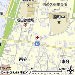 徳島県美馬市脇町大字猪尻西分3-1周辺の地図