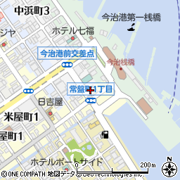 愛媛県今治市常盤町1丁目2-17周辺の地図