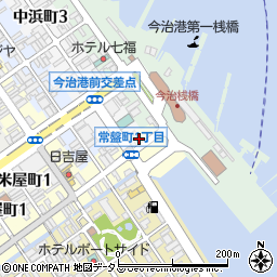 愛媛県今治市常盤町1丁目2-14周辺の地図