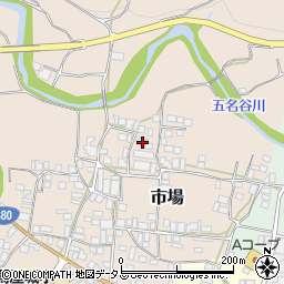 和歌山県有田郡有田川町市場233周辺の地図