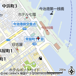 愛媛県今治市常盤町1丁目2-10周辺の地図
