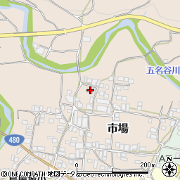 和歌山県有田郡有田川町市場242周辺の地図