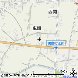 徳島県吉野川市鴨島町西麻植広畑周辺の地図