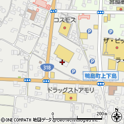 徳島県吉野川市鴨島町上下島403周辺の地図