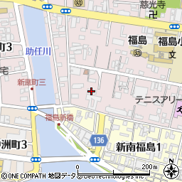 シャーメゾンガーデン福島Ａ周辺の地図