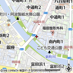 徳島麻雀倶楽部周辺の地図