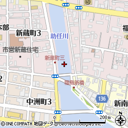 福島新橋周辺の地図