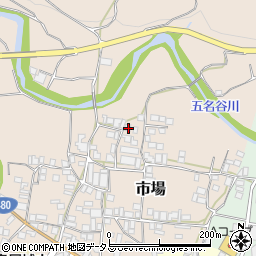 和歌山県有田郡有田川町市場232周辺の地図
