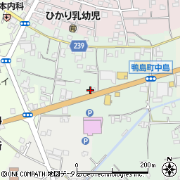 喫茶店 ピノキオ 徳島鴨島店周辺の地図