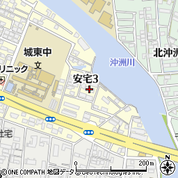 クラール安宅Ｃ周辺の地図