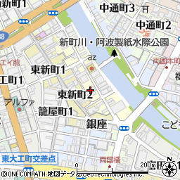 高知銀行徳島支店周辺の地図