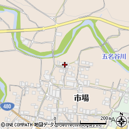 和歌山県有田郡有田川町市場244周辺の地図