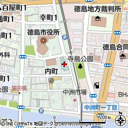 徳島県市町村職員共済組合　医療保健課保健係周辺の地図