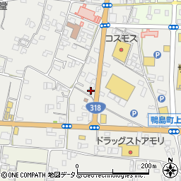 徳島県吉野川市鴨島町上下島405-3周辺の地図