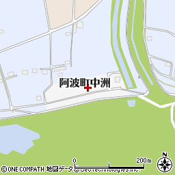 徳島県阿波市阿波町中洲周辺の地図