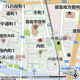 徳島税務署周辺の地図