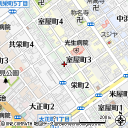 愛媛県今治市栄町周辺の地図