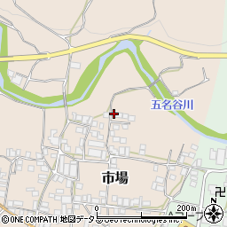 和歌山県有田郡有田川町市場208周辺の地図
