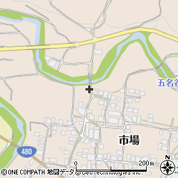 和歌山県有田郡有田川町市場257周辺の地図