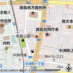 徳島県柔道整復師会周辺の地図