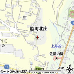 徳島県美馬市脇町大字北庄1367-2周辺の地図