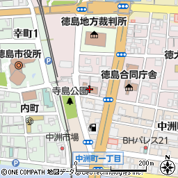 徳島市消防局周辺の地図