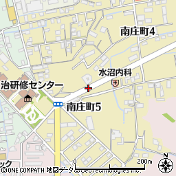徳島県徳島市南庄町周辺の地図