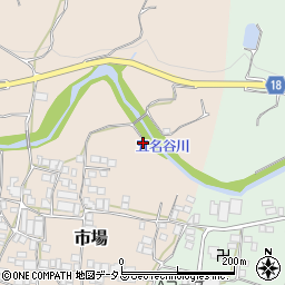 和歌山県有田郡有田川町市場197周辺の地図