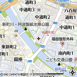 徳島県徳島市南内町2丁目7周辺の地図