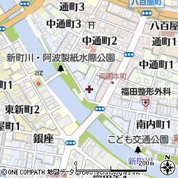 徳島市 八寸周辺の地図