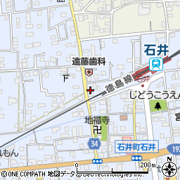 元気堂石井店周辺の地図