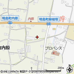 徳島県吉野川市鴨島町内原周辺の地図