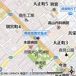 藤野理容院周辺の地図
