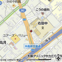 防府高井郵便局周辺の地図