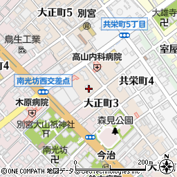 松風会近松内科周辺の地図