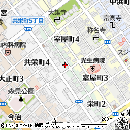 矢野製麺所周辺の地図