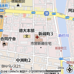 徳島県庁徳島保健所周辺の地図