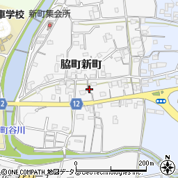 徳島県美馬市脇町新町周辺の地図