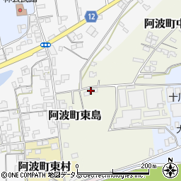 徳島県阿波市阿波町東島周辺の地図