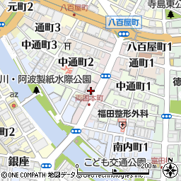 徳島県徳島市両国本町1丁目21周辺の地図