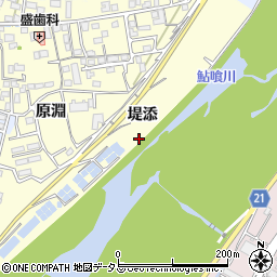徳島県徳島市国府町和田堤添周辺の地図