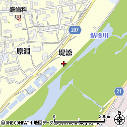 徳島県徳島市国府町和田（堤添）周辺の地図