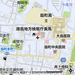 徳島県美馬市脇町大字脇町周辺の地図