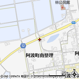 徳島県阿波市阿波町南整理202周辺の地図