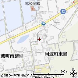 徳島県阿波市阿波町南整理周辺の地図