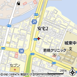 徳島県徳島市安宅周辺の地図