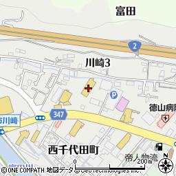 山口トヨタ自動車徳山店周辺の地図