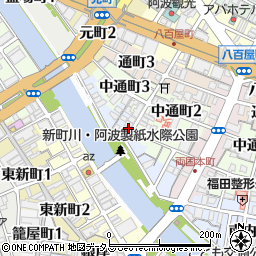 徳島県徳島市南内町3丁目8周辺の地図