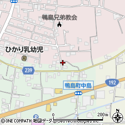 徳島県吉野川市鴨島町喜来180周辺の地図